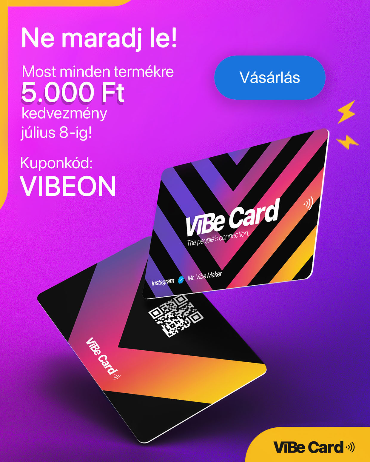 Vibecard kupon ajánlat